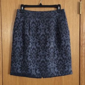 Damask Print Skirt